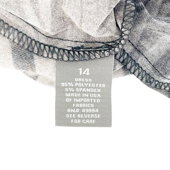 Roz & Ali Dress 14 Black Brown Sleeveless Maxi Belt tie waist neutral Western - Picture 10 of 13